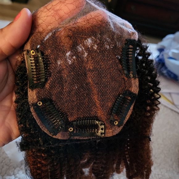 Her Given Hair Curly Closure with Clips - Picture 2 of 10